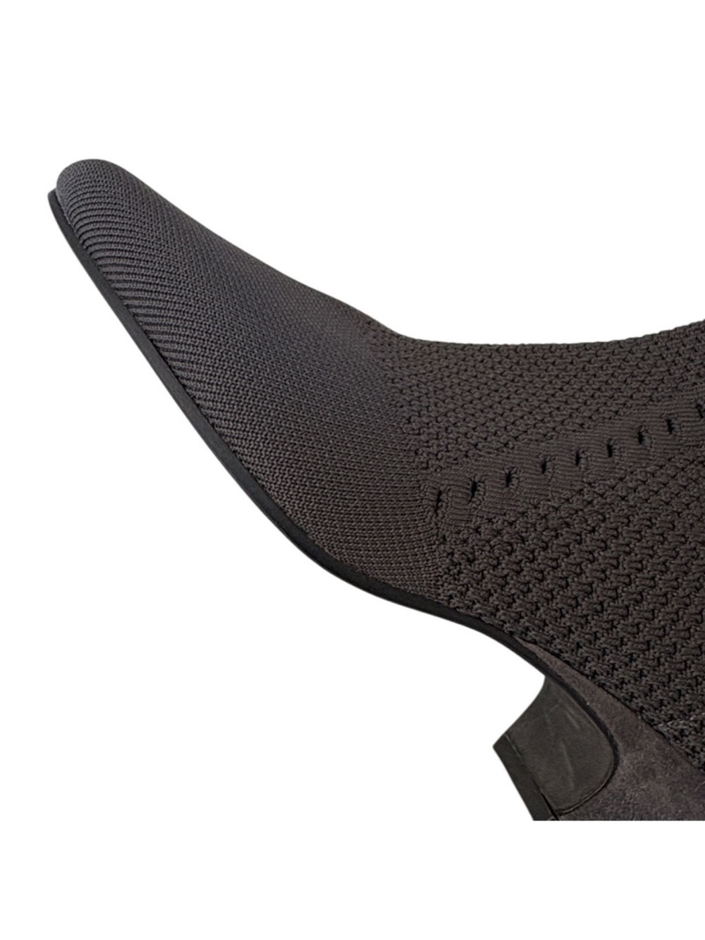Eileen Fisher Dark Grey Knit Ankle Boots Women’s Size 7 - Picture 3 of 7